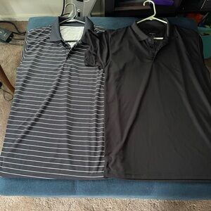 2 golf polos men’s size Medium